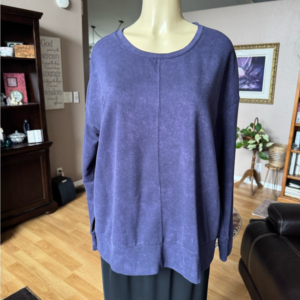 32 Degrees Heat blue long sleeves soft sweatshirt-size L